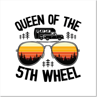 Queen Of The 5th Wheel Funny Camping Posters and Art